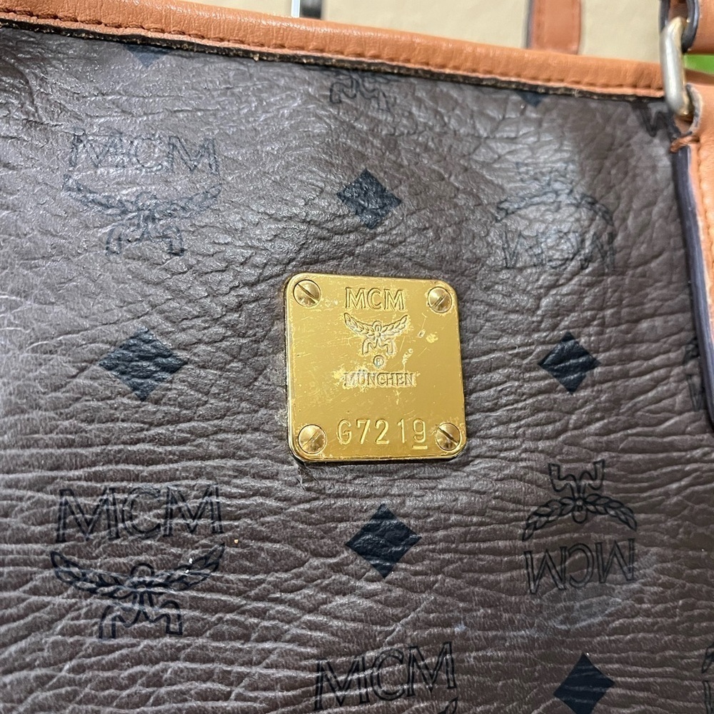 MCM BROWN VISETOS TOTE BAG - Picture 3 of 16